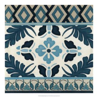 Non-Embellished Indigo Frieze IV