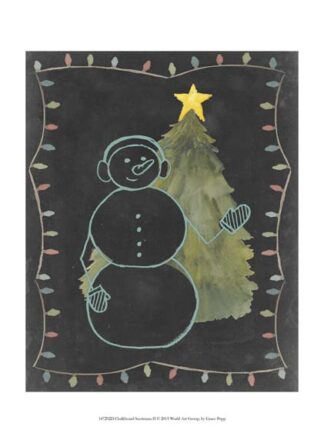 Chalkboard Snowman II