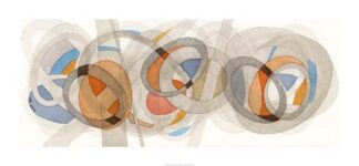 Sepia & Orange Circles