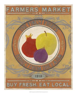 Vintage Produce Sign VIII