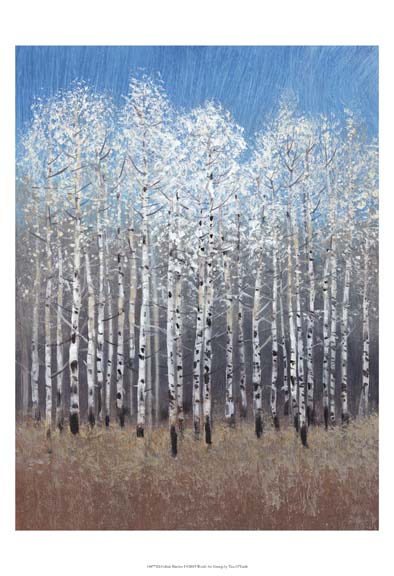 Cobalt Birches I