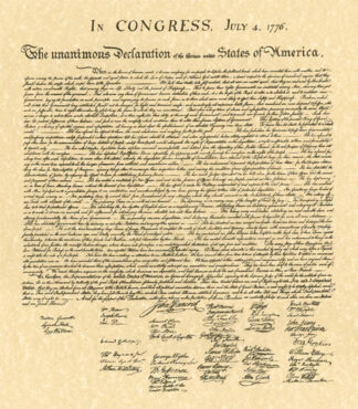 Declaration of Independence _Khaki