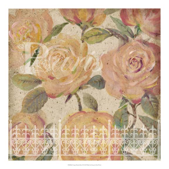 Vintage Painterly Roses II