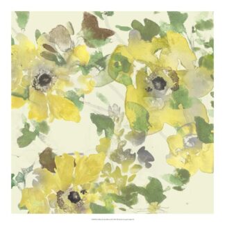 Yellow & Grey Blooms II