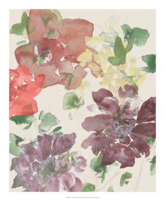 Fuchsia Inked Blooms I