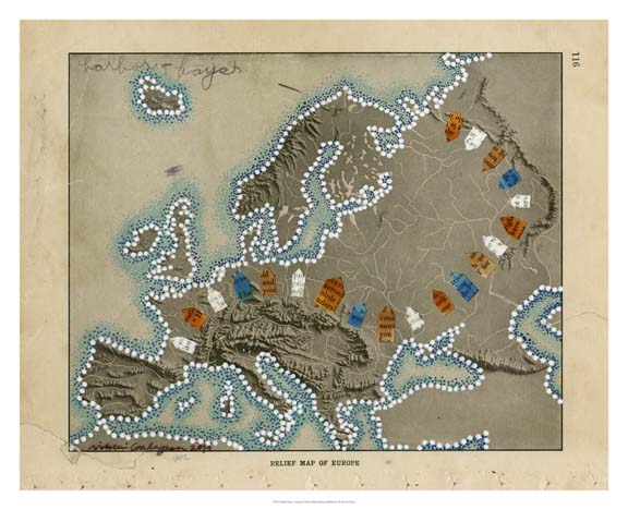 Relief Map of Europe