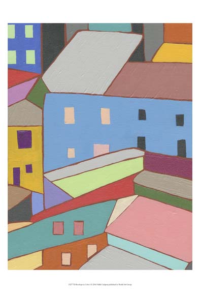 Rooftops in Color I