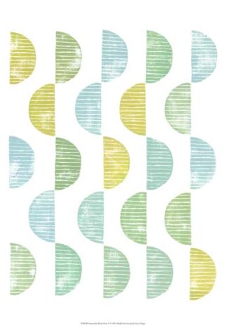 Semi Circle Block Print II