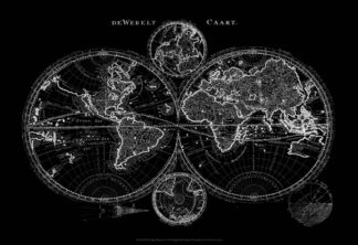Charcoal World Map