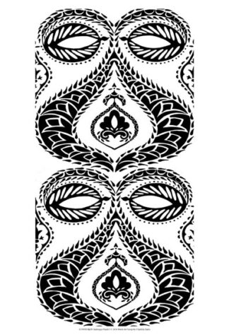 B&W Arabesque Panels I