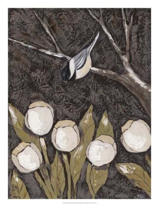 Chickadee & Tulips II