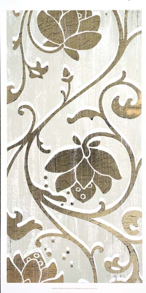 Weathered Floral Panel I