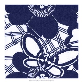 Indigo Floral Katagami I