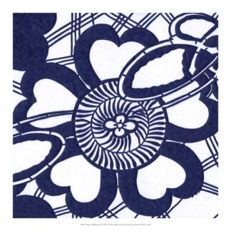Indigo Floral Katagami II