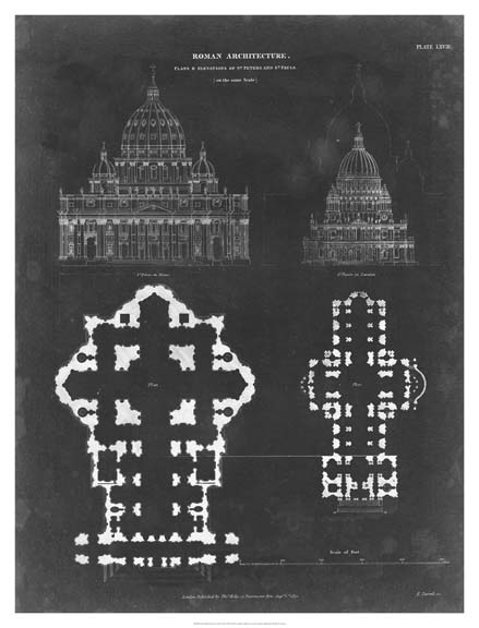 Plan & Elevation for St. Peter's & St. Paul's