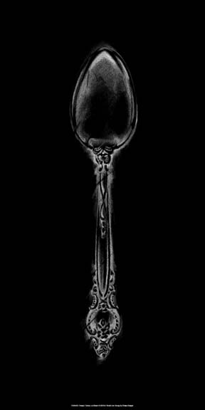 Ornate Cutlery on Black II