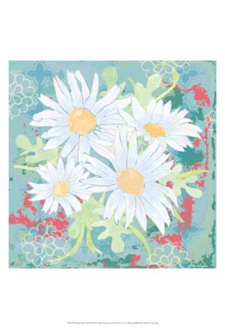 Daisy Patch Teal I