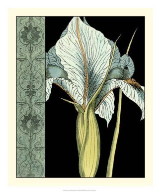 Nouveau Floral in Blue I