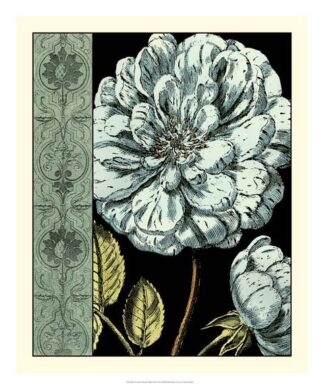 Nouveau Floral in Blue III