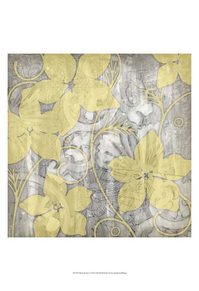 Yellow & Gray I