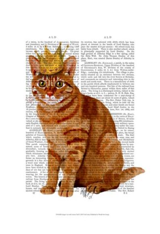 Ginger Cat with Crown Full