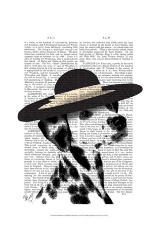 Dalmatian and Brimmed Black Hat