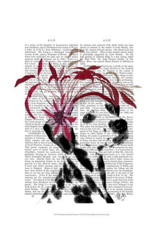 Dalmatian With Red Fascinator