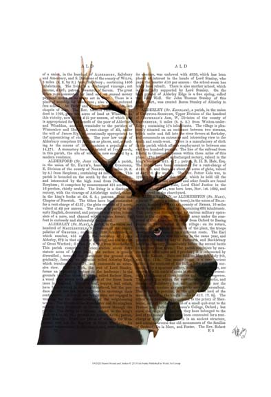 Basset Hound and Antlers