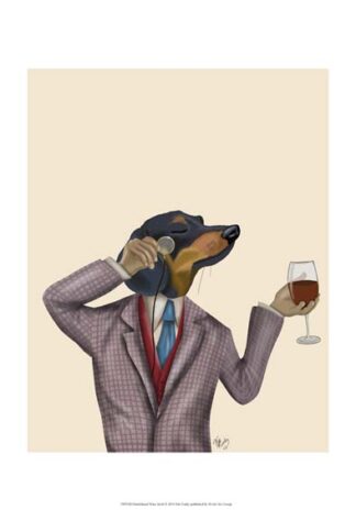 Dachshund Wine Snob
