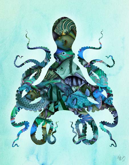 Blue Fishy Octopus