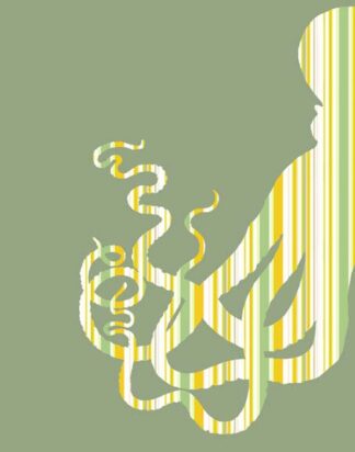 Octopus Striped on Green