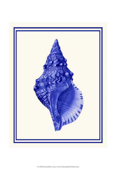 Mixed Nautical Blue on Cream a