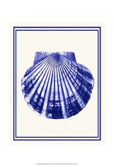 Mixed Nautical Blue on Cream d