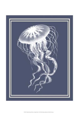 Mixed Nautical White on Indigo Blue e