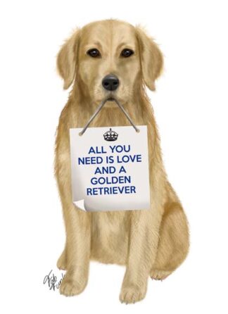 Love and Golden Retriever