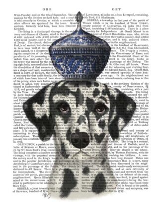 Dalmatian with Blue Vase