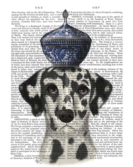 Dalmatian with Blue Vase