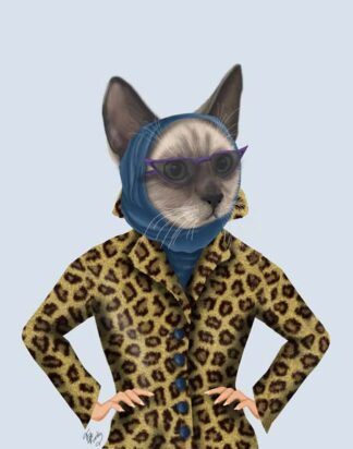 Cat with Leopard Jacket
