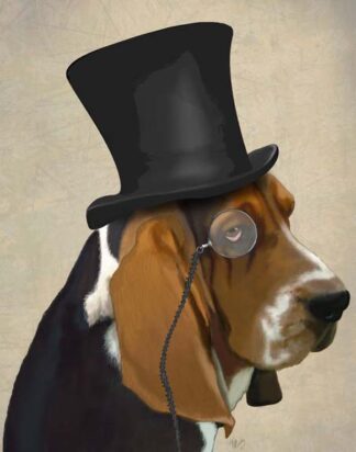 Basset Hound, Formal Hound and Hat