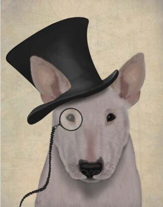 Bull Terrier, Formal Hound and Hat