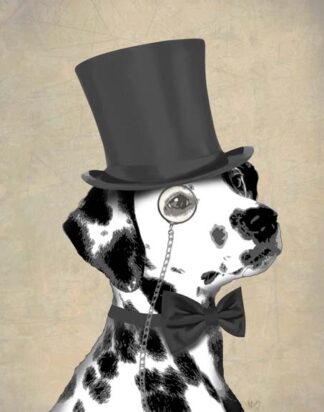 Dalmatian, Formal Hound and Hat