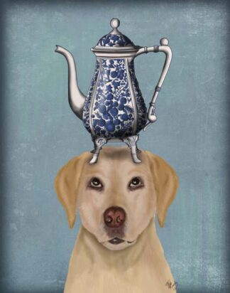 Labrador with Teapot