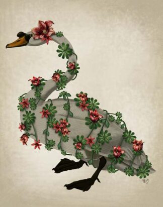 Bound Swan on cream
