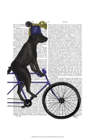 Black Labrador on Bicycle