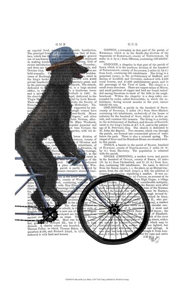 Poodle on Bicycle, Black
