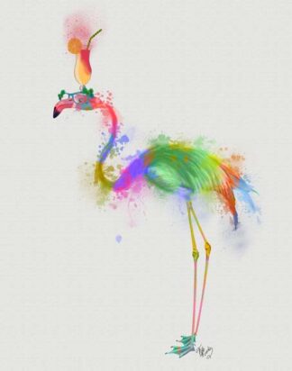 Rainbow Splash Flamingo 1