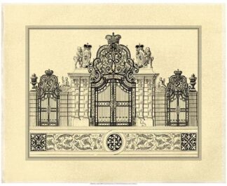 Crackled B&W Grand Garden Gate I