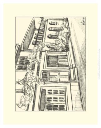 B&W Sketches of Downtown III