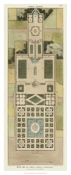 Plan De La Villa Lanti