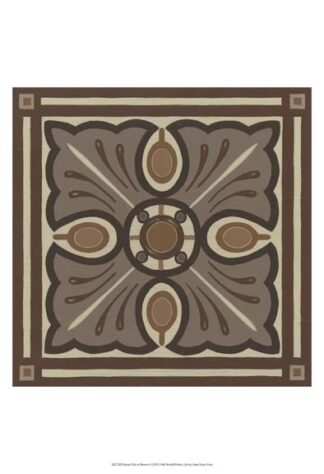Piazza Tile in Brown I